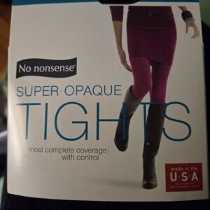 No Nonsense Women's Super Opaque Tights - Purple